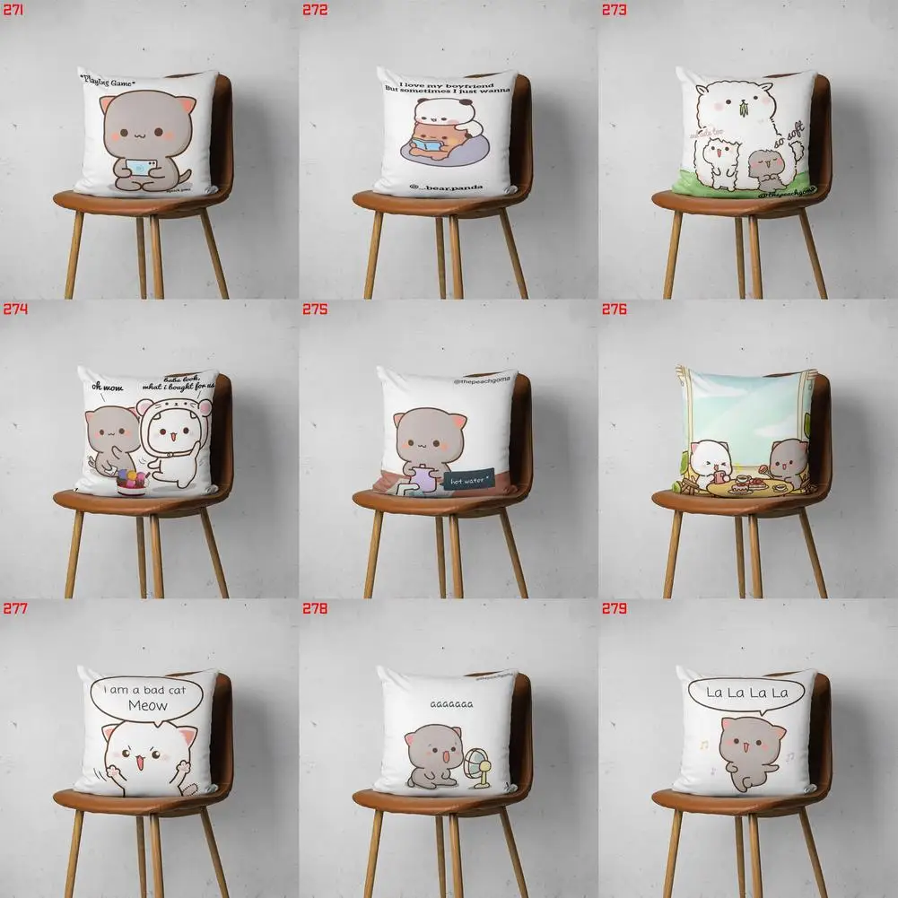 

PEACH AND GOMA 271 279 Customizable Bedroom Bed Sofa Hotel Car Lumbar Pillow Fashion Decorative Cover