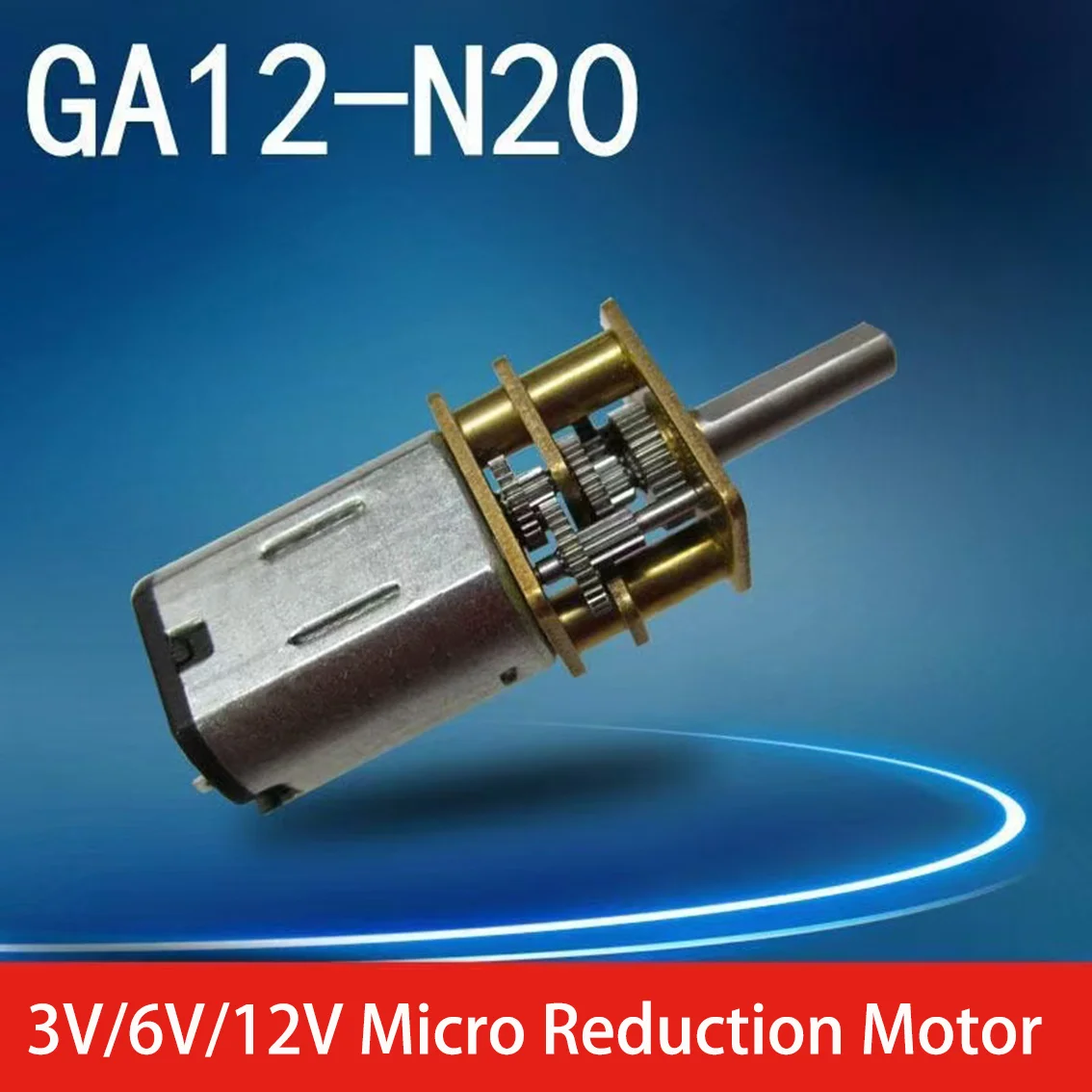 Moteur réducteur micro DC GA12-N20 12V 750RPM avec encodeur et fils