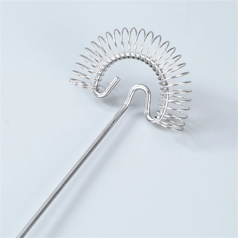 Description Picture 4 of itemHandheld Rotary Egg Whisk Stainless Steel Egg Stirring Tool Portable Baking Dough Cake Cream Mixer Whisk Stir Beater Mini Silver