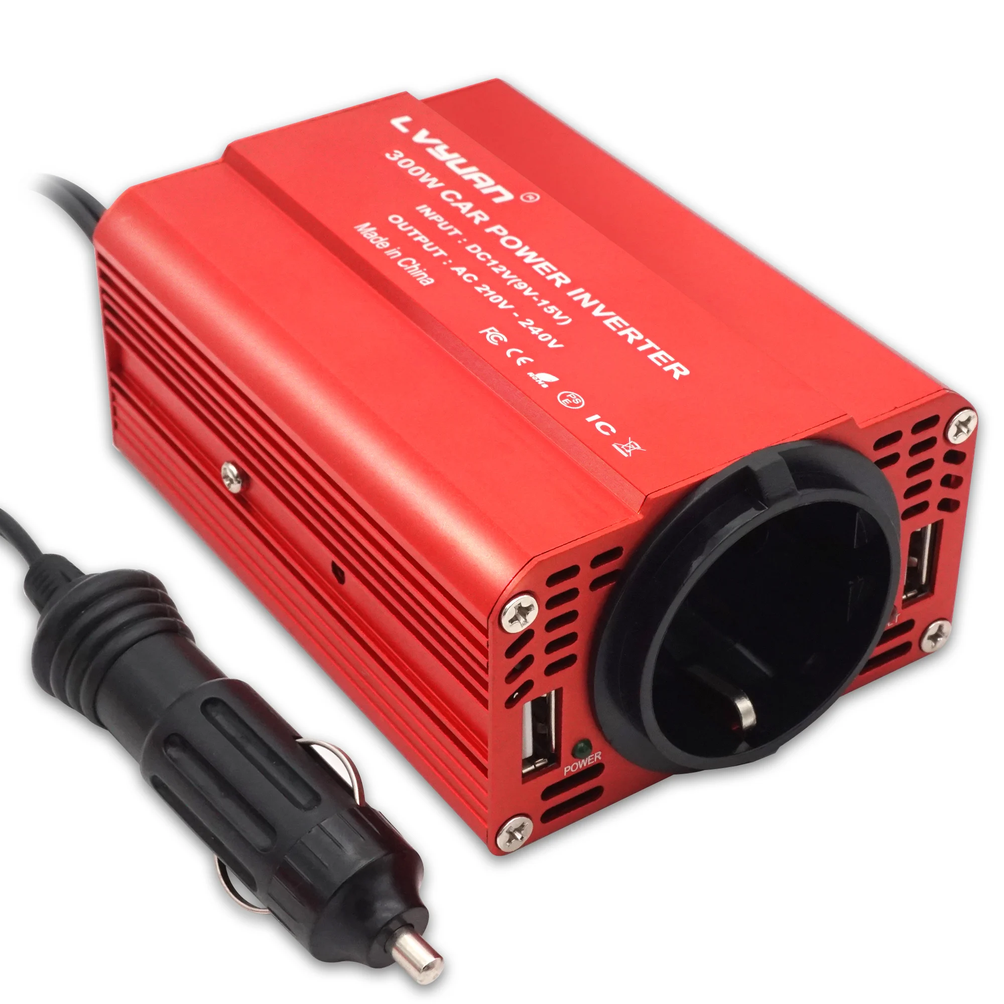 300W Inverter 12V to 220V 230V 100V 110V Voltage Converter Car Cigarette  Lighter US EU UK AU Socket Auto Charger 12V 〜 220V - AliExpress