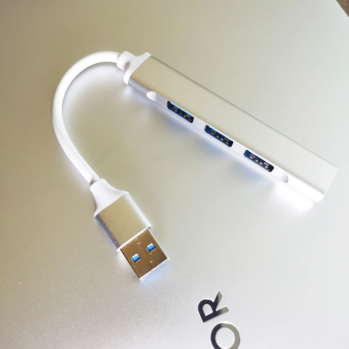 Aluminum Alloy Splitter Multi-function One Drag Four Hubs Hub Expander High-speed Computer Multi Interface Dock