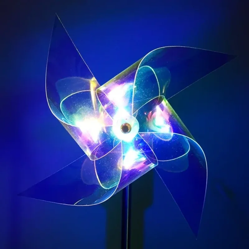 Garden Solar Windmill Light Solar Windmill Colourful Lawn Lamp Outdoor Garden Waterproof LED Light Decoration