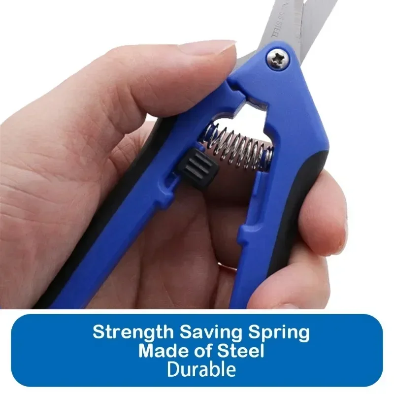 Labor-saving Gardening Scissors Sharp And Durable Pruning Scissors Spring Design Stainless Steel Flower Branch Scissors