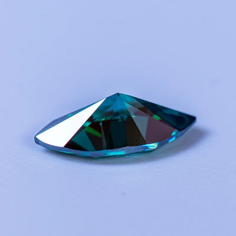 Moissanite Stone Primary Color Emerald Green Marquise Cut Gemstone Lab Created Diamond for Women Jewelry Making with GRA Report