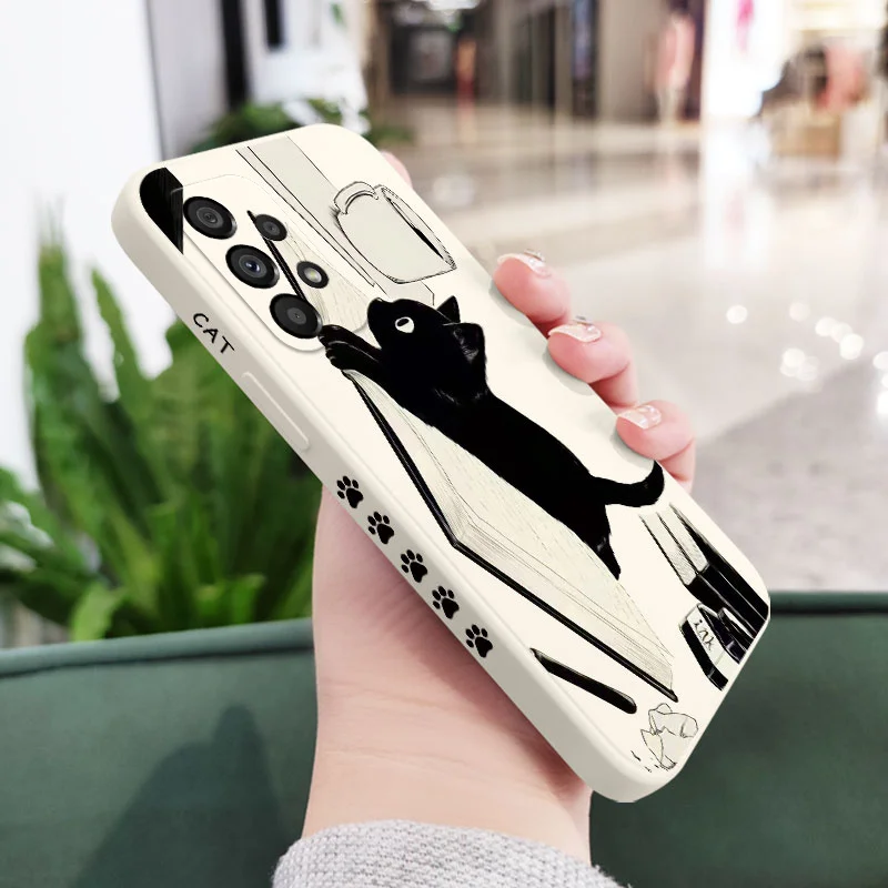 Naughty Cat Phone Case - Whimsical Feline Design