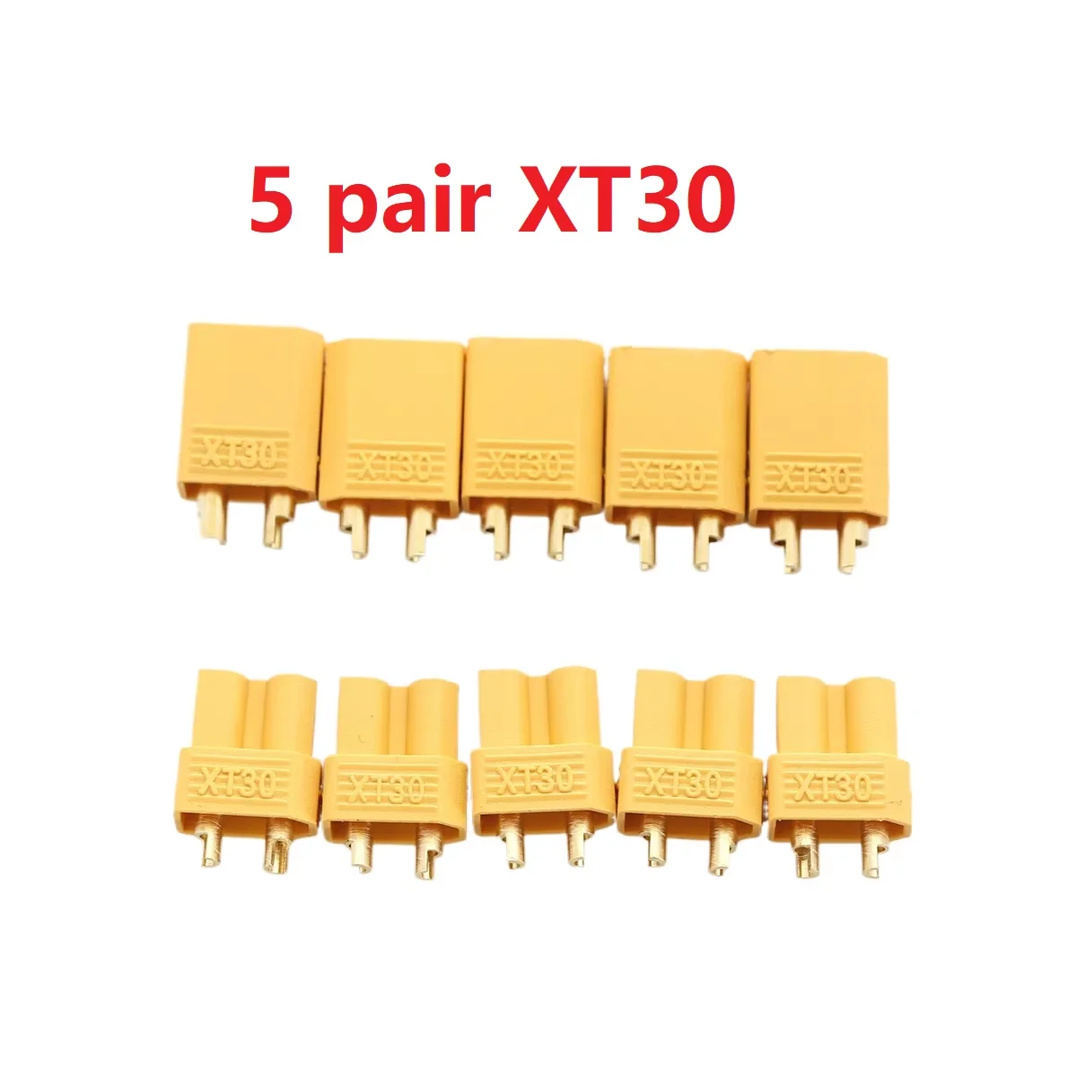 5/10 Paar XT30 XT30U Männlich Weiblich Rundstecker Stecker das Upgrade Für RC FPV Lipo Batterie RC Quadcopter ESC – Detail 5
