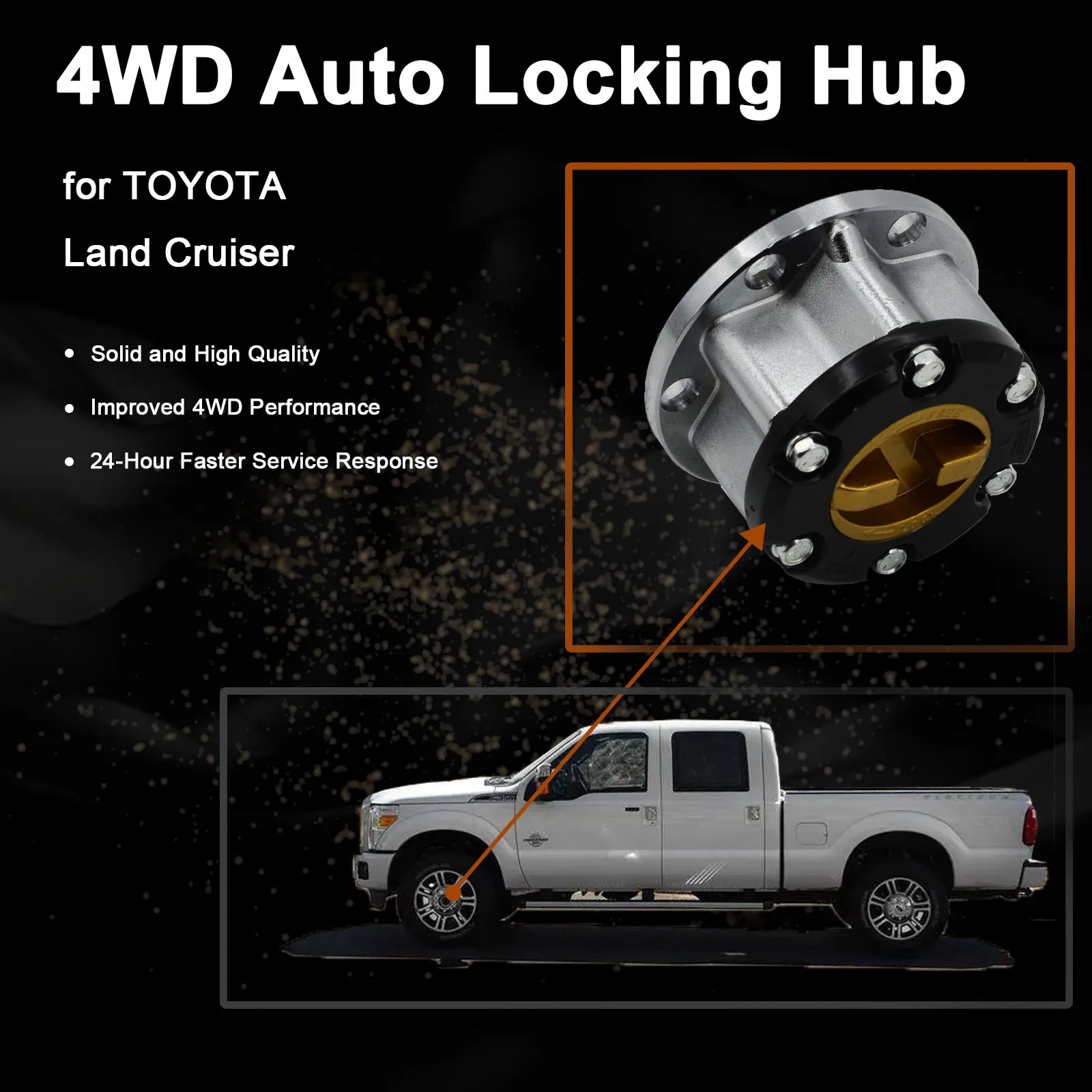 Wheel Locking Hub Free Manual Lock For Land Cruiser FJ40 FJ45 FJ60 FJ62 BJ40 BJ42 BJ60 43530-69045