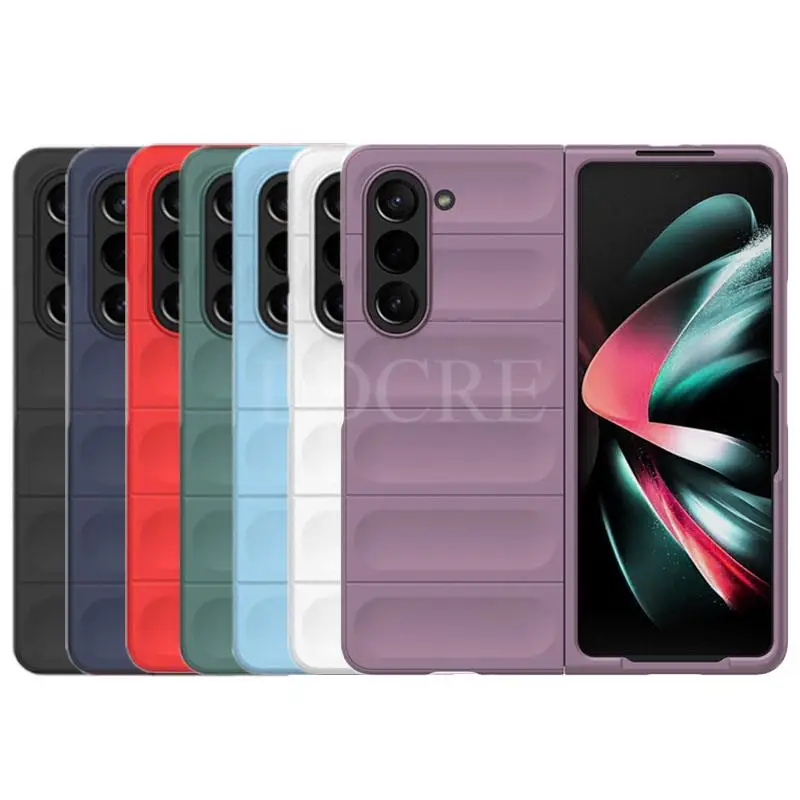 

For Samsung Galaxy Z Fold 5 Case Shockproof Cover Samsung Z Fold 5 Cover PC Silicone Protector Phone Case Z Fold 5 4 3 Flip 5 4