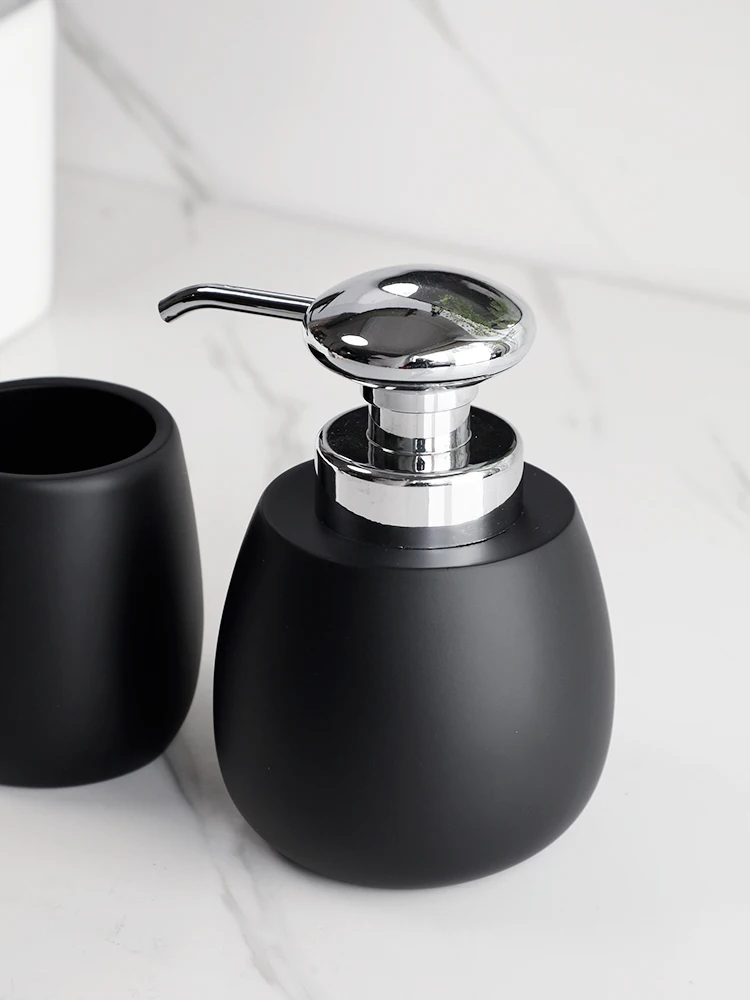 The Modern Matte Dark Grey Ceramic Bath Accessories