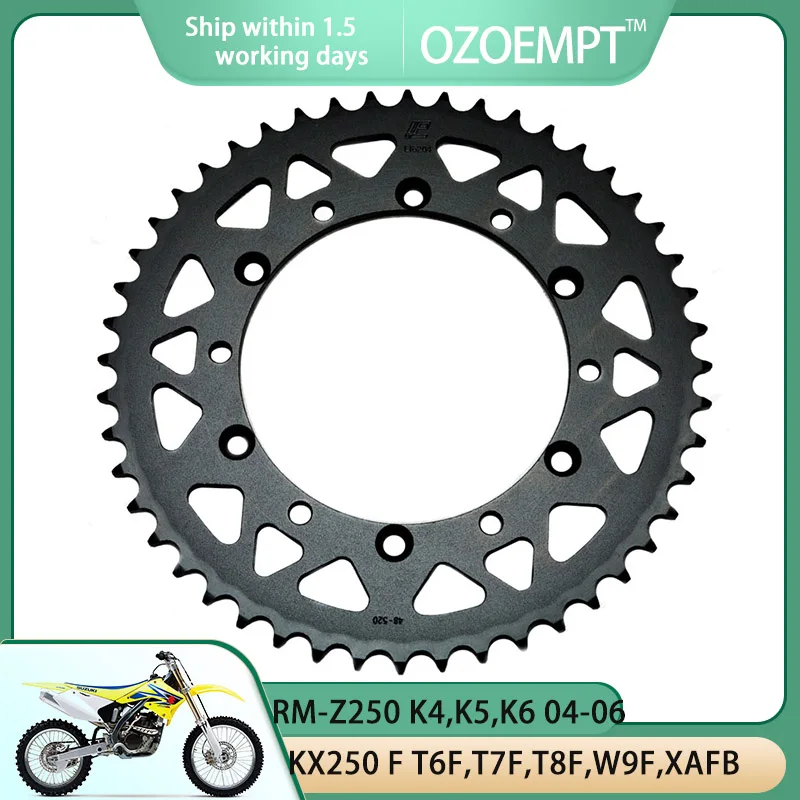 OZOEMPT52048TMotorcycleRearSprocketApplytoKX250B1D2H1H2