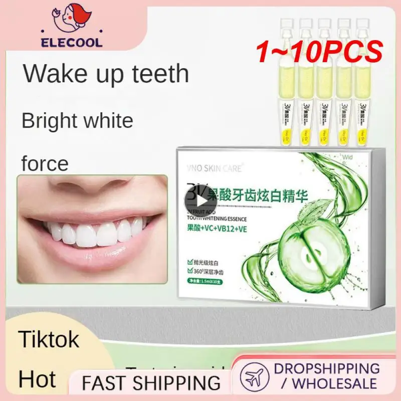 

1~10PCS TLOPA Ampoule Toothpaste Tooth Serum Ampoule Essences Toothpaste Fruit Acid Teeth Whitening Essences Tooth Care