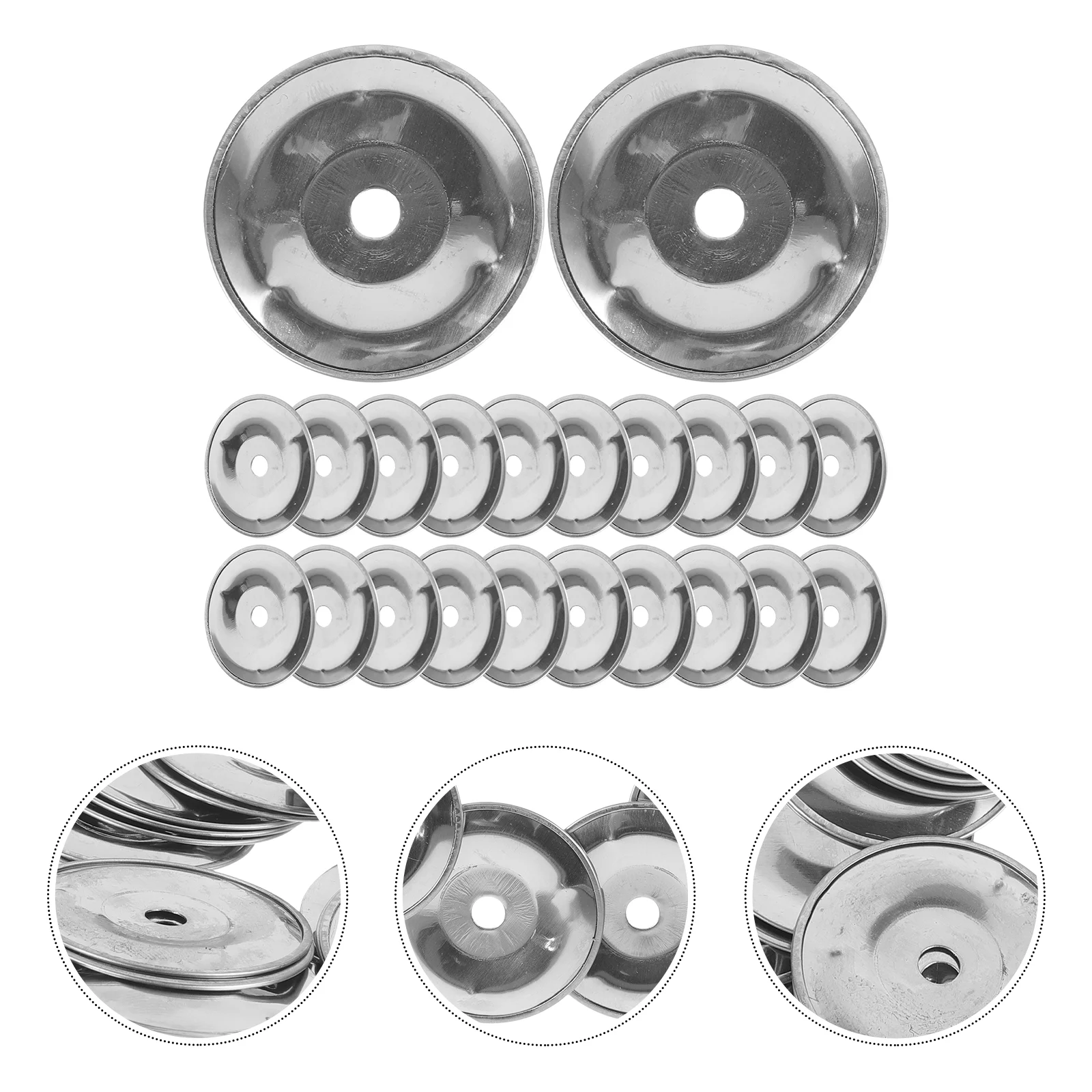 50pcs Cymbal Ching Rings Drum Cymbal Ring Replacement Accessories Percussion Instrument Bell Snare Tambourine Ring Steel