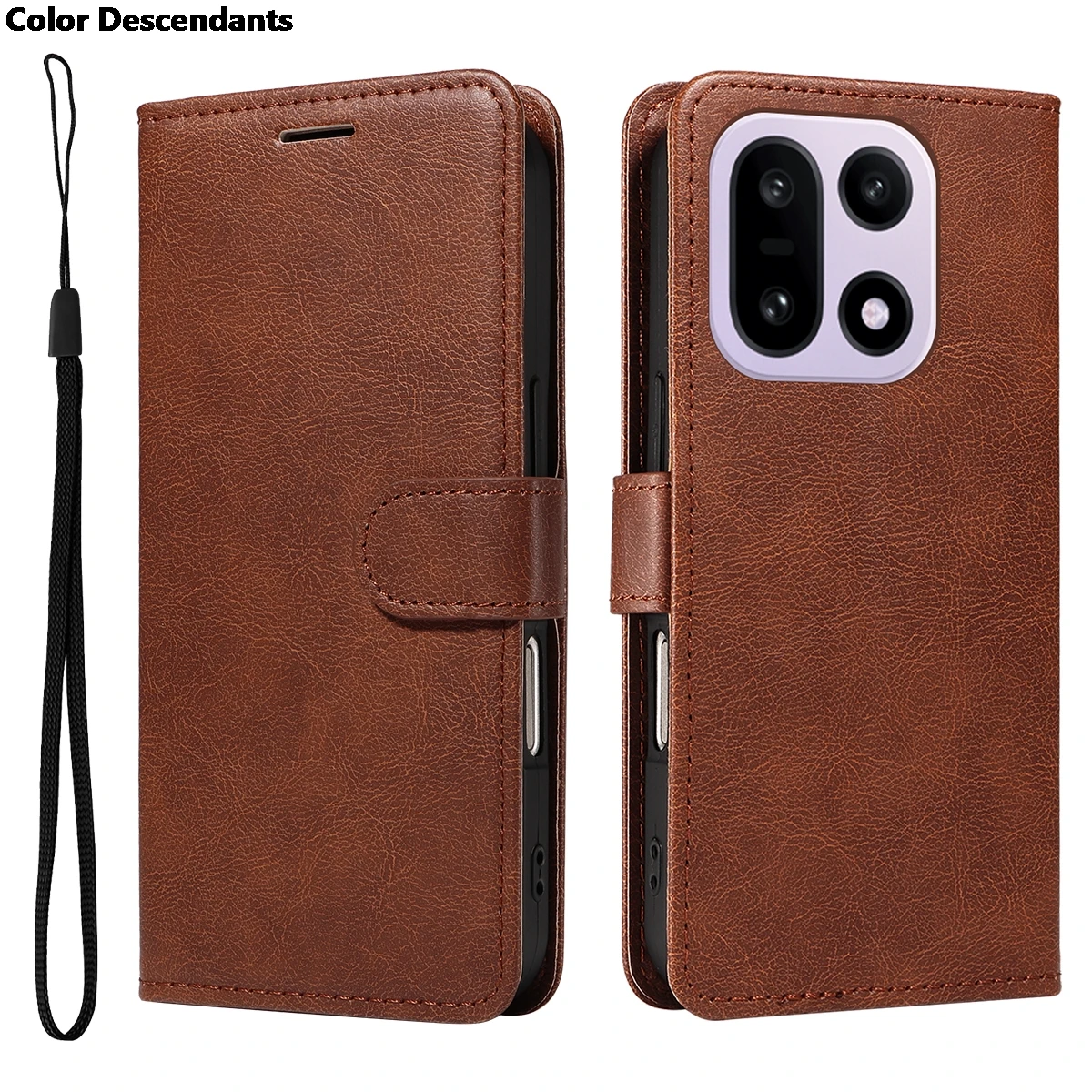 Premium PU Leather Flip Wallet Phone Case with Magnetic Stand