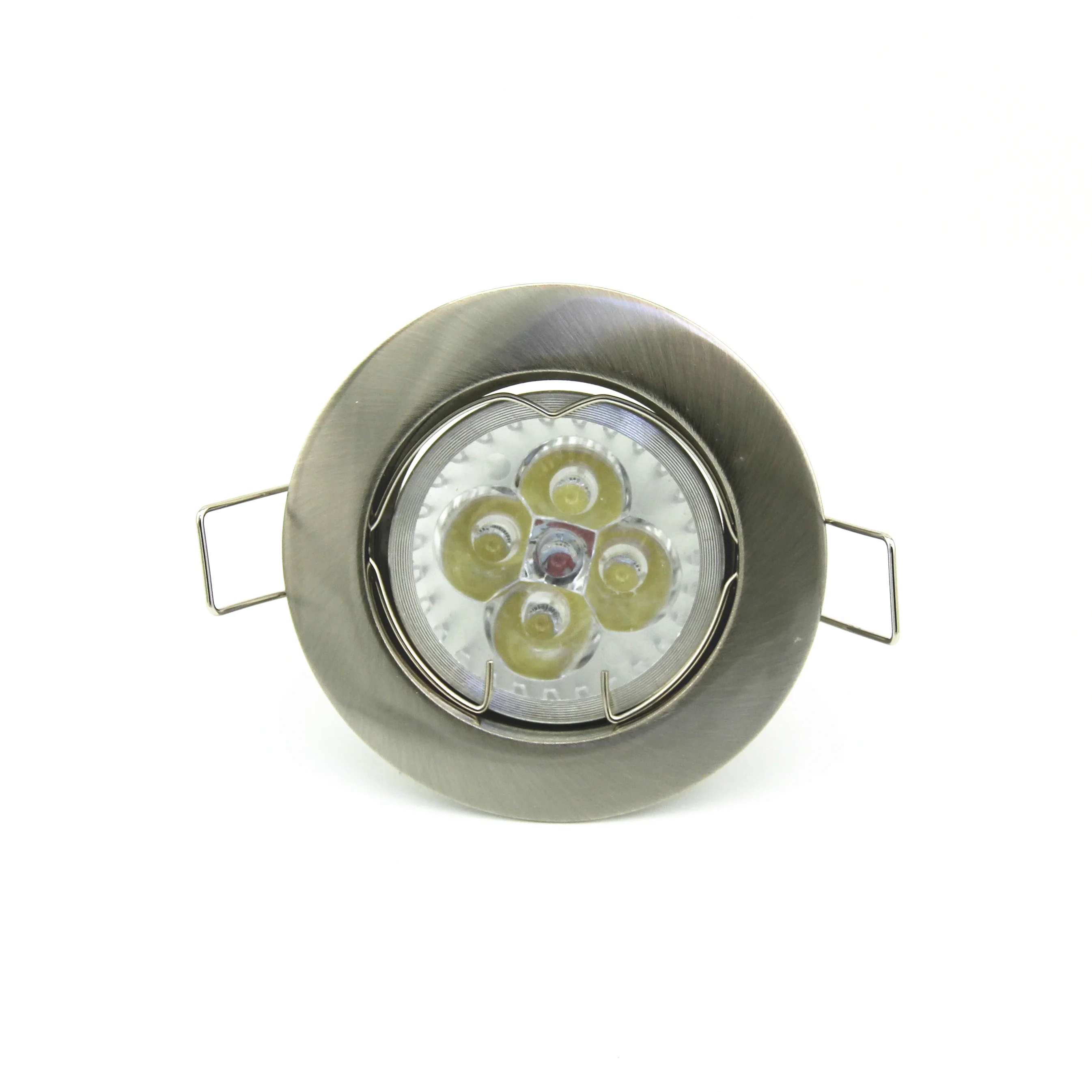 Description Picture 5 of item2/6/12PCS Round Style Zinc Alloy MR16 Gu10 Ceiling Spotlight Recessed Down Light Fixture with Satin Nickel Color for Home Decor