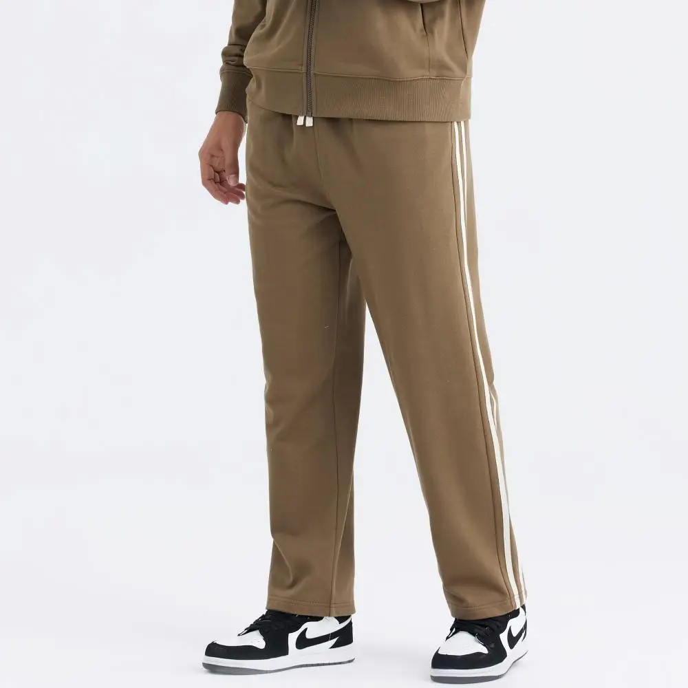 Guke Men's 330g two bar decorative loop100% pure cotton pants