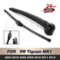 Wiper 13" Rear Wiper Blade & Arm Set Kit For VW Tiguan MK1 2007-2016 2008 2009 2010 2011 2012 Windshield Windscreen Rear Window 1