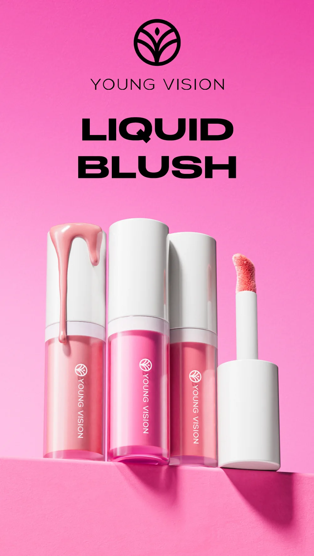 Description Picture 2 of itemYOUNG VISION 3 Matte color Liquid Blush Moisturizing Brightening Rouge Blush Modified Contour to Brighten Skin Tone