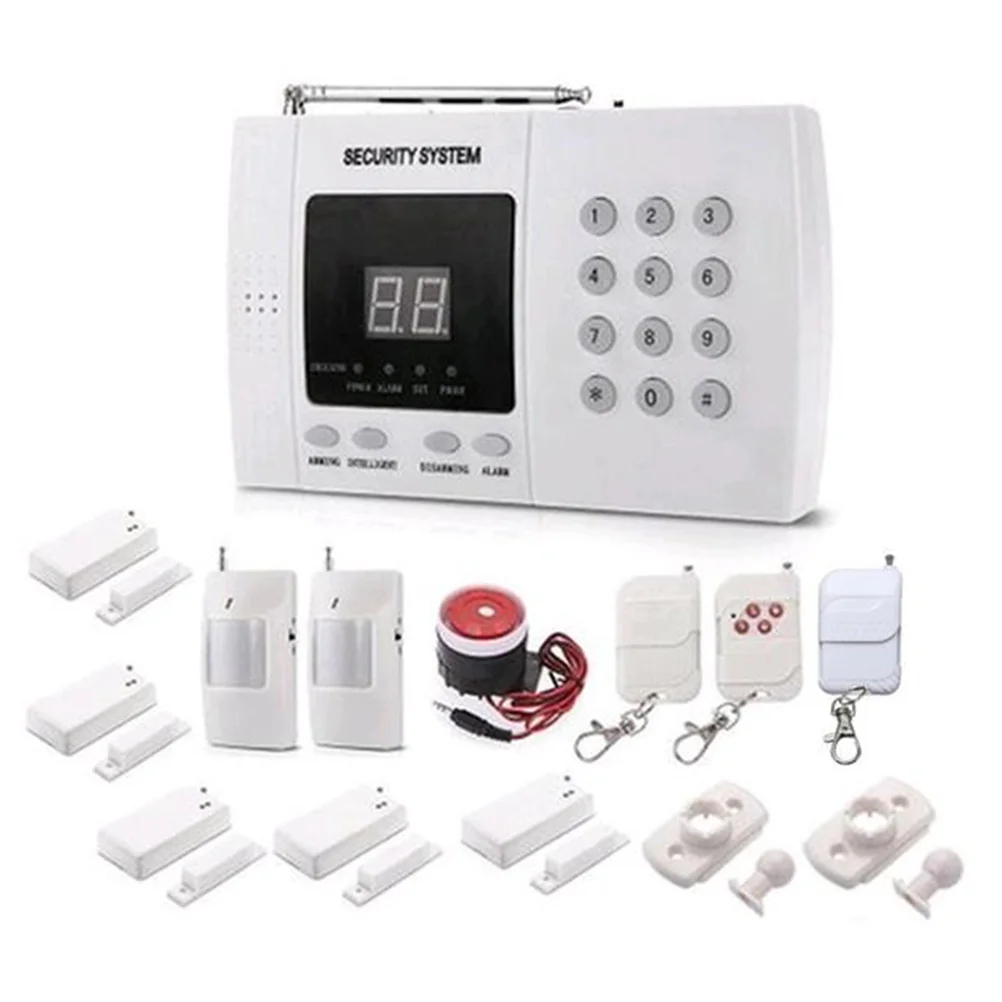 99 Zones PIR Home Security Alarm System Auto Dialer Door Sensors with Built-in ( )