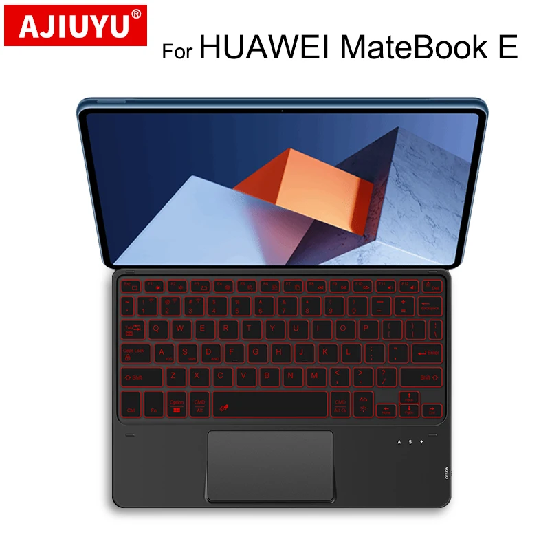 Teclado Touchpad com Luz de Fundo Bluetooth Tablet Case para Huawei Matebook e Drc-w58 Drc-w56 Drc-w76 12.6 Pro 12.6 10.8 2023