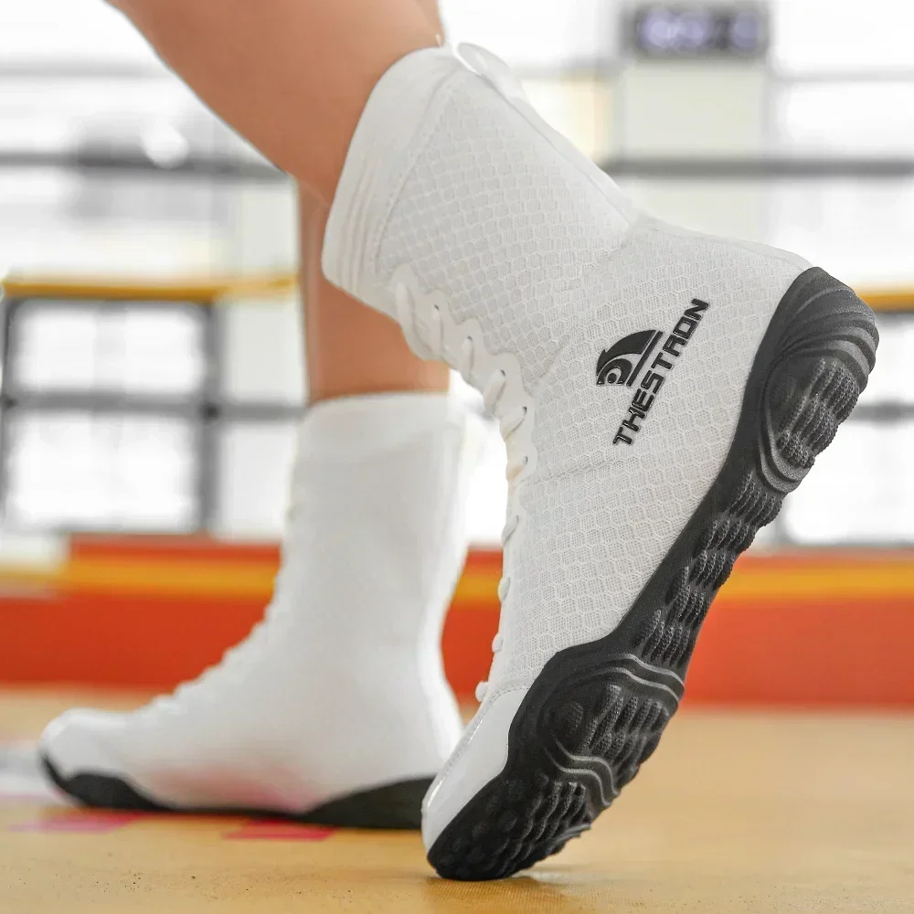 Men Wrestling Shoes Martial Arts Shoes Wrestling Boots Professional Boxing Sneakers Size 39-47 Flighting Footwears