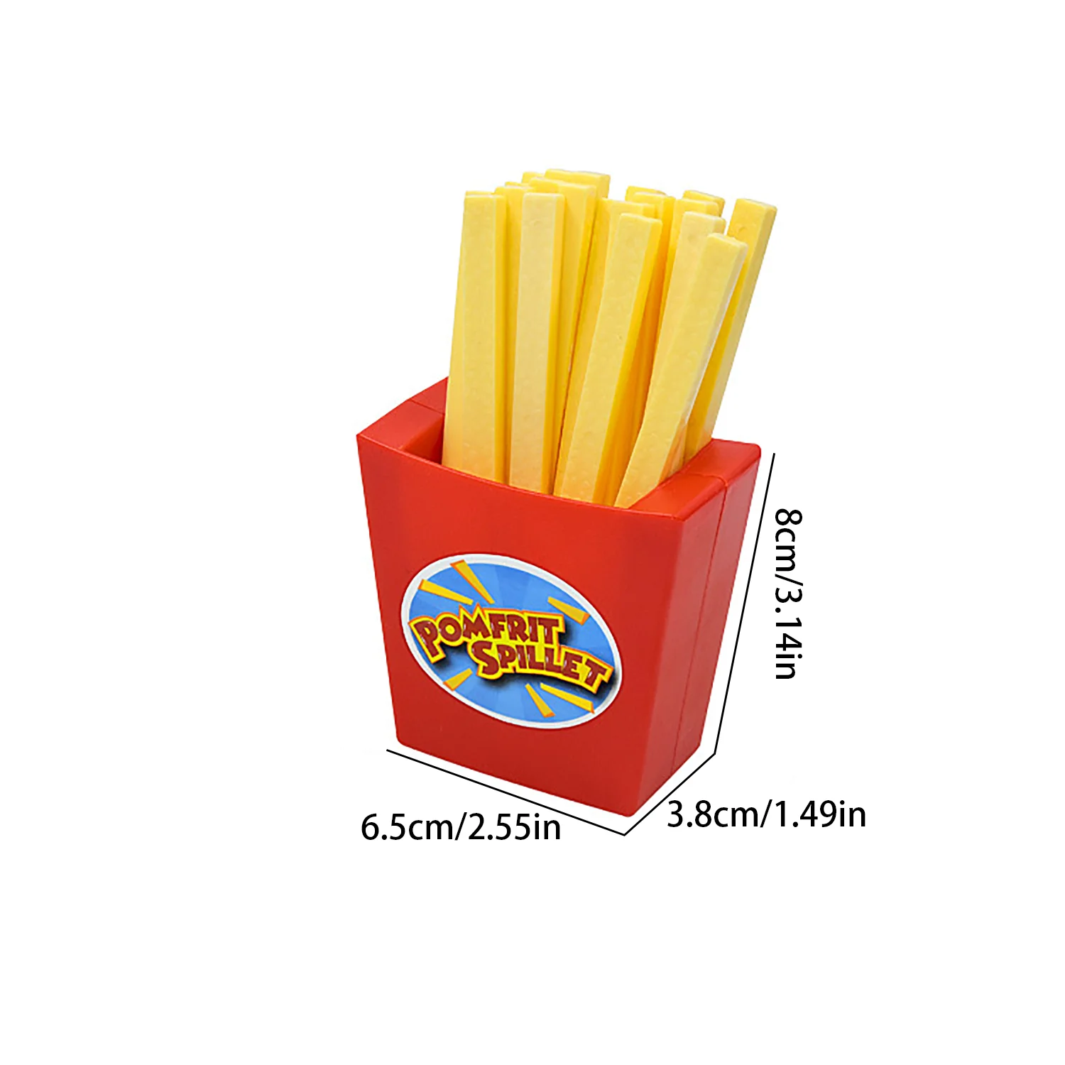Draw french fries toy fun party multiplayer tabletop game prank bounce french fries tabletop game (sticker style random) 2
