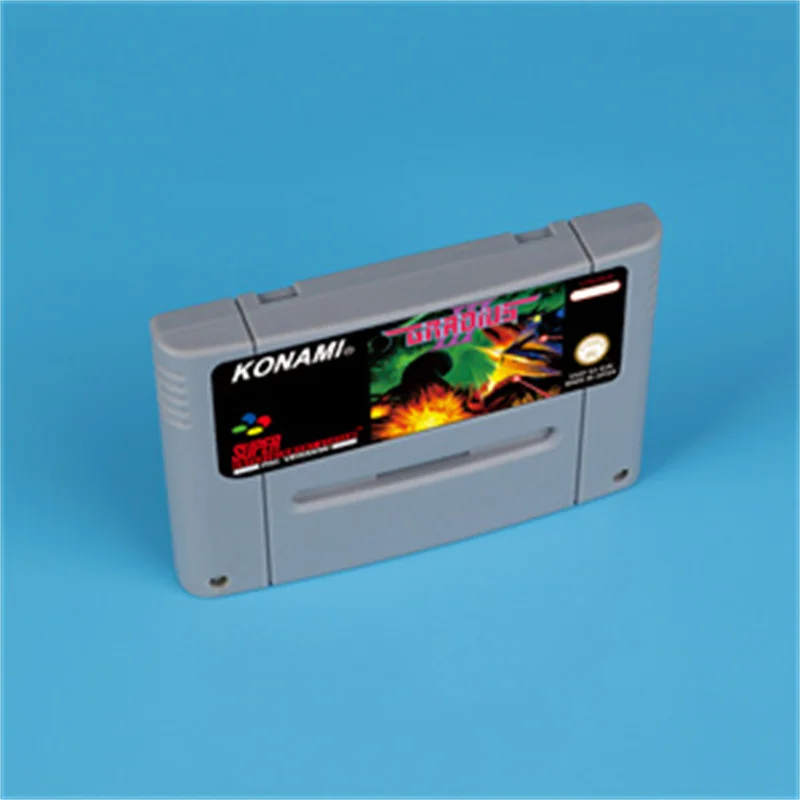for Gradius III 16bit game card for EUR PAL version SNES video game console