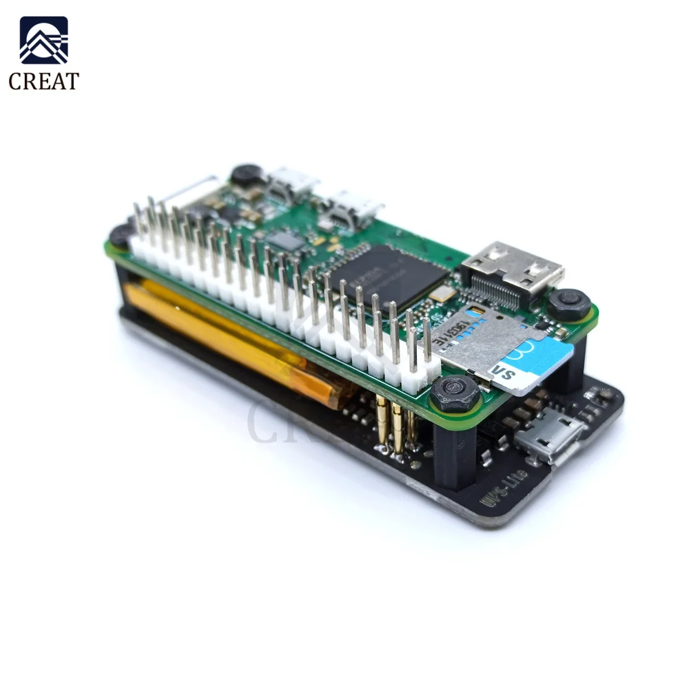 For Raspberry Pi Zero Upslite Power Supply Board With 1000mah 3.7v