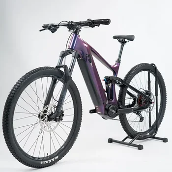 TWITTER EM10 hydraulic disc brake,internal cable routing dual suspension carbon brazing electric assist mountain bicycles E bike 1