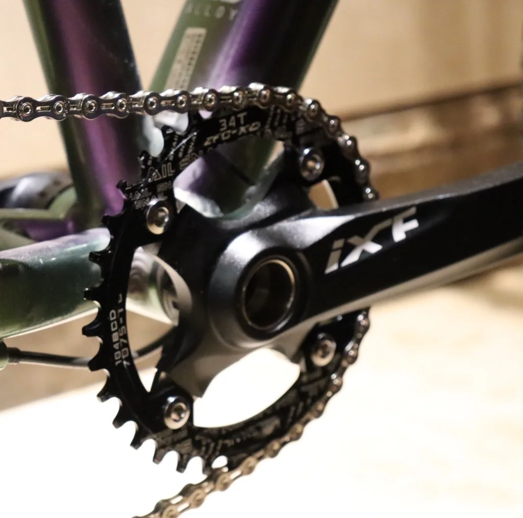 MTB Chainring Round Narrow Wide Ultralight Mountain Bike 32T 34T 36T 38T 40T 42T Crankset Tooth 104BCD Chainwheel