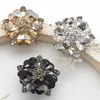 LKERAN 3Pcs/lot 30mm Black Charm Heart Crystal Rhinestones Buttons Metal Shank Sewing For Clothing Diy Accessories Decorative 6