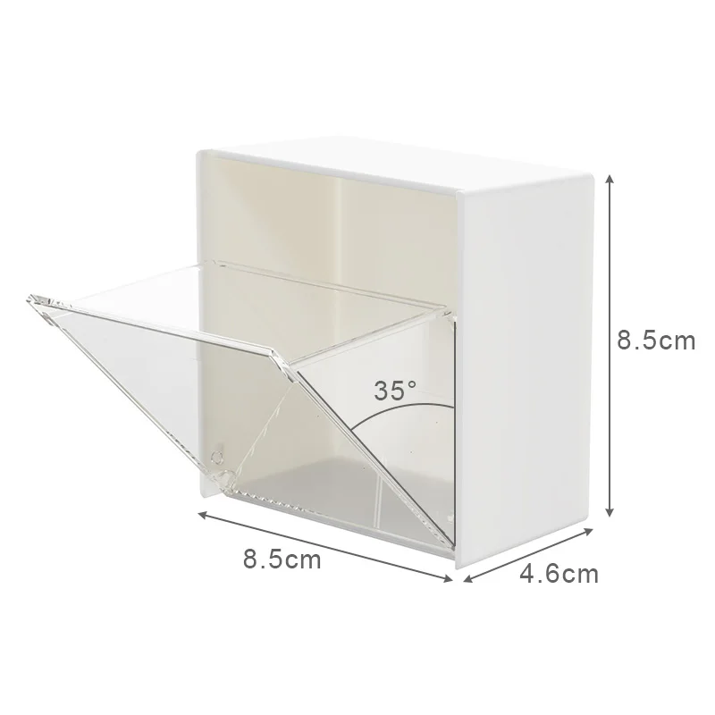 COLINCH Adhesive Wall Mounted Small Storage Organizer Box without Drilling  for Bathroom, Pantry, Kitchen, Laundry, Utility Room, Inside of Cabinet