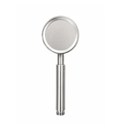 Stainless Steel High-Pressure Water-Saving Handheld Shower Head with Rainfall Modes (Silver)