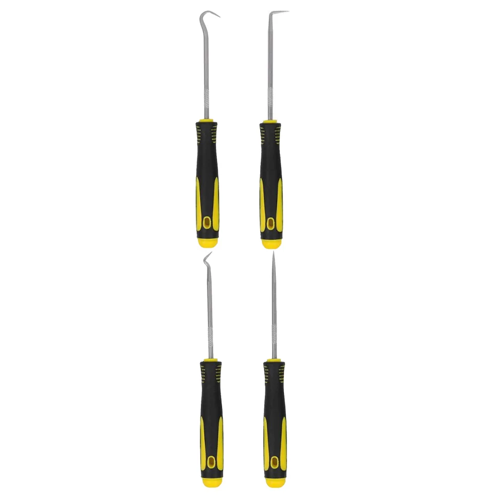 4-teiliges Auto-Haken- und Greifwerkzeug-Set für O-Ringe, Öldichtungen, Dichtungen, Abzieher, Handwerkzeuge, kleine Sicherungen, Kabel, Demontagezubehör – Detail 3
