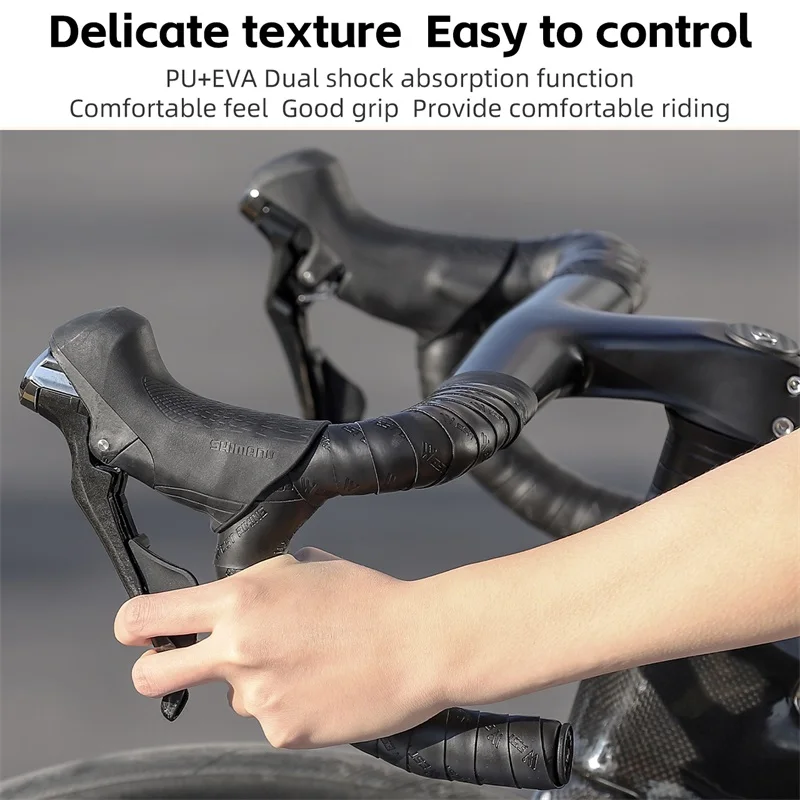 Nastro Manubrio Bici Antiscivolo Con Motivo Carbonio - Foto 3