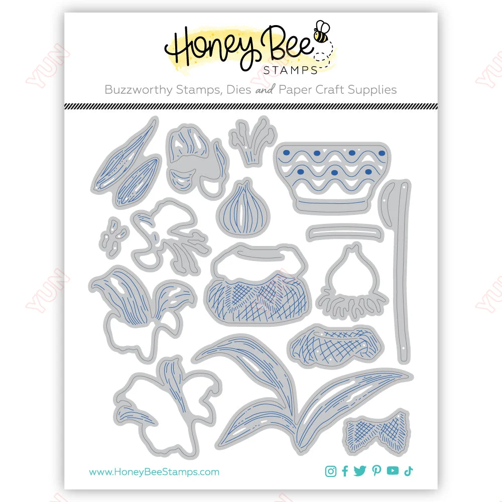 

Amaryllis - Honey Cuts Metal Cutting Dies Scrapbooking DIY Album Make Paper Card Embossing Handmade Greeting Cards 2023 New
