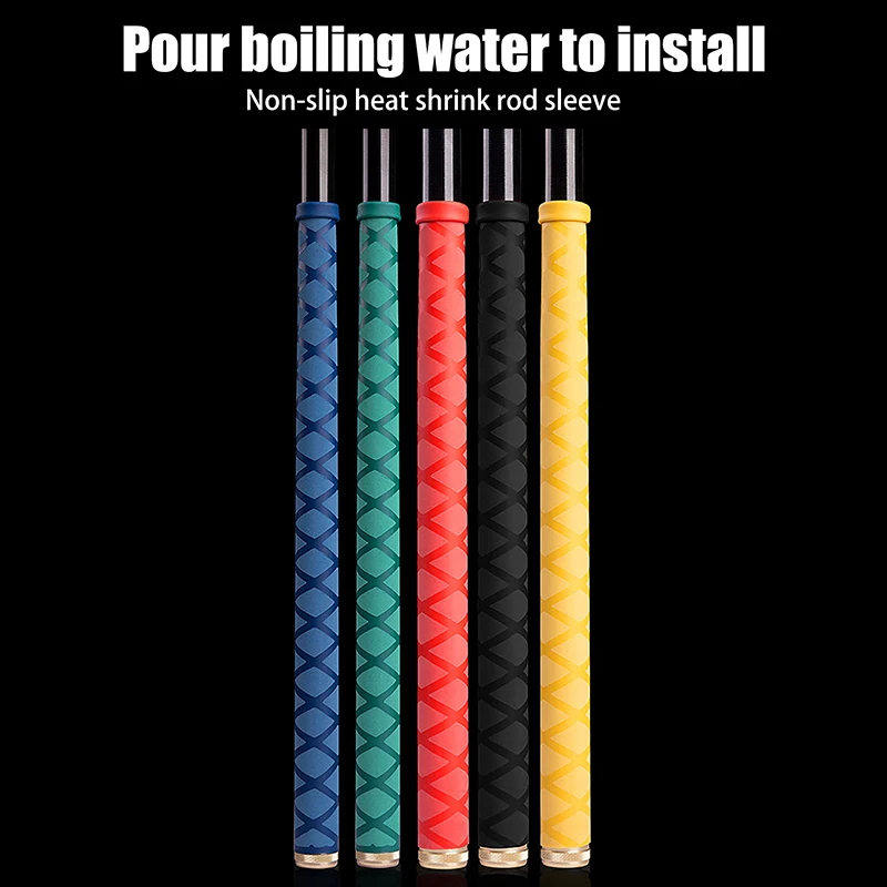 1Pc 1M Non Slip Heat Shrink Tube Fishing Rod Wrap Anti Skid Handle Insulation Sleeve 20MM Protect Racket Grip Waterproof Cover
