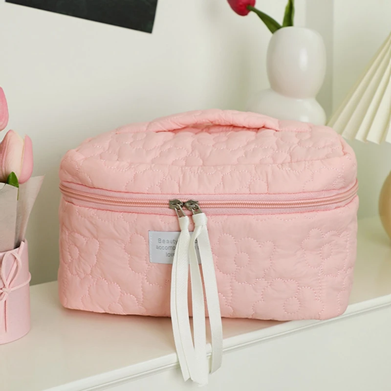 

Makeup Bag Cosmetic Bag for Women Girl Zipper Large Capacity Cloud Travel Toiletry Bag Travel Cosmetic Organizer