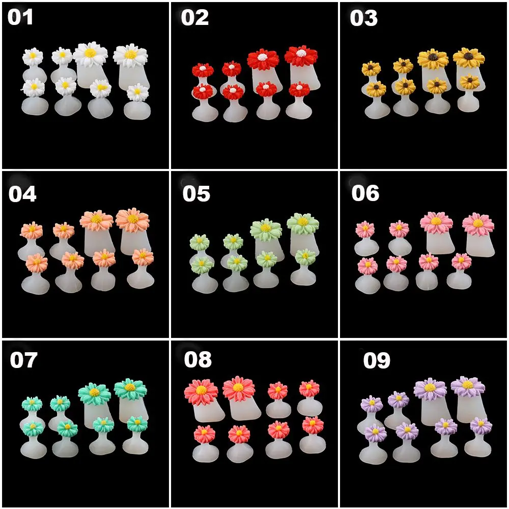 8 Pcs Foot Care Tools Comfortable Flower Pedicure Silicone Toe Separator Toe Corrector