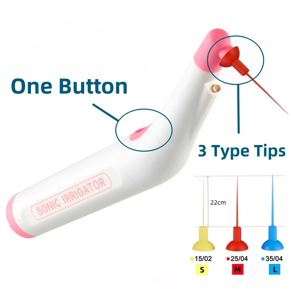 120 PCS Tips Dental Basic Oral LED Sonic Irrigator For Root Canal Treament Wireless Dentist Vibration Endo Cleaning Instrument dental equipment