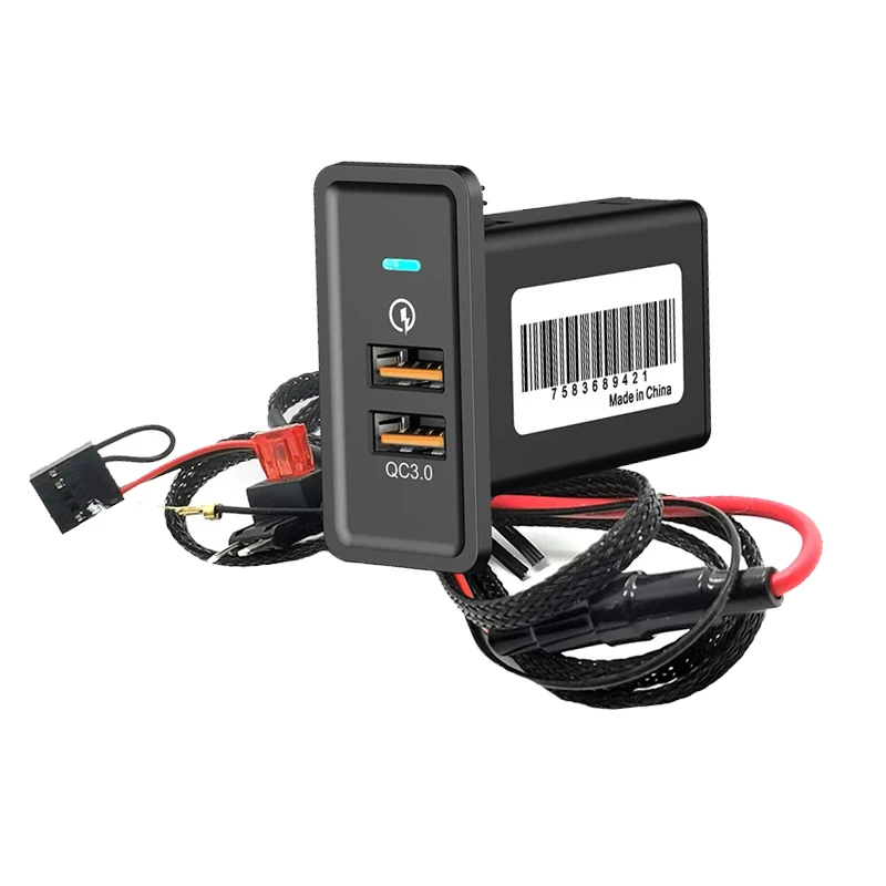 12V Car Quick Charger QC3.0 Dual USB Interface for Cell Phone Charger