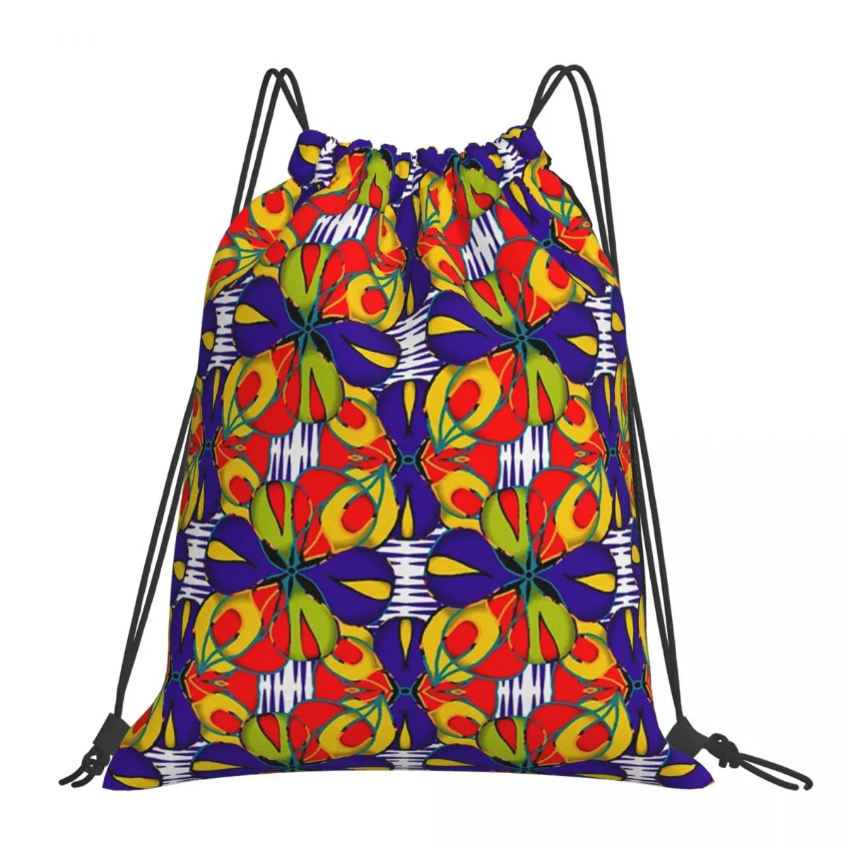 

Agatha-Maudlin- Tropically Spice Influenced Retro Floral Backpacks Drawstring Bags Drawstring Bundle Pocket Sports Bag Book Bags