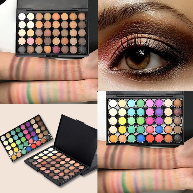 40 Colors Daily Makeup Eyeshadow Palette Pearlescent Matte Earthy Shimmer Shine Nude Make Up Palette Waterproof Cosmetic eye shadow eye shadow plate