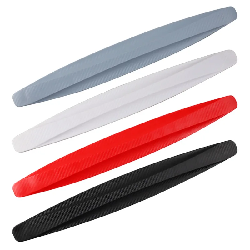 Universal Anti-Collision Protector Rubber Car Front And Rear Corner Bumper Guard Lip Anti-Scratch Strips Sticker 2PC car bumper protector car bumper strip bumper corner protector