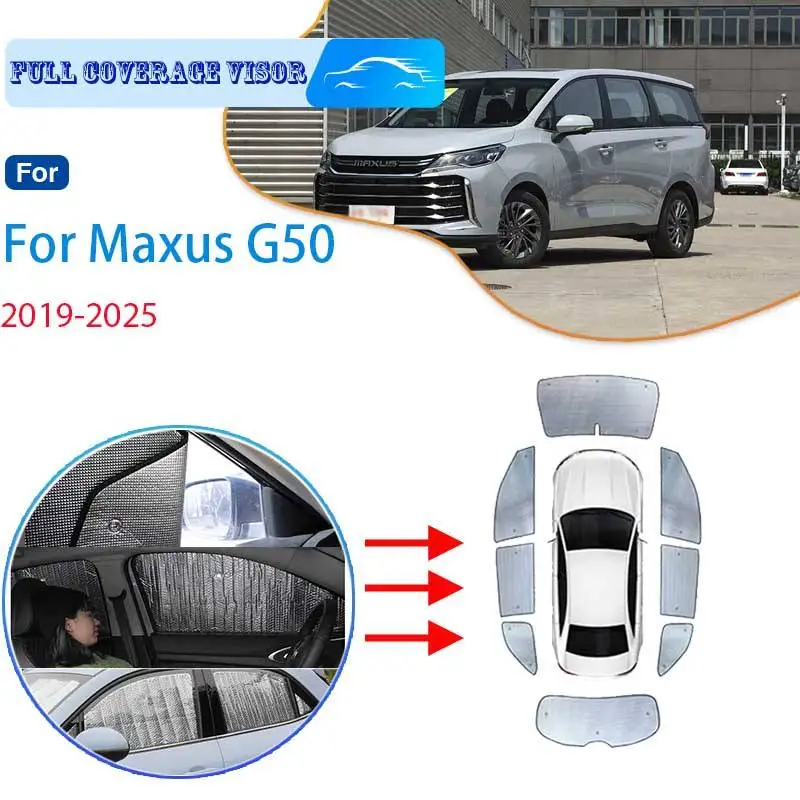 

For Maxus MG G50 2019~2025 2023 2024 High configuration Car Full 8x Coverage Sun Visor Sun Protection Windshiel Car Side Window