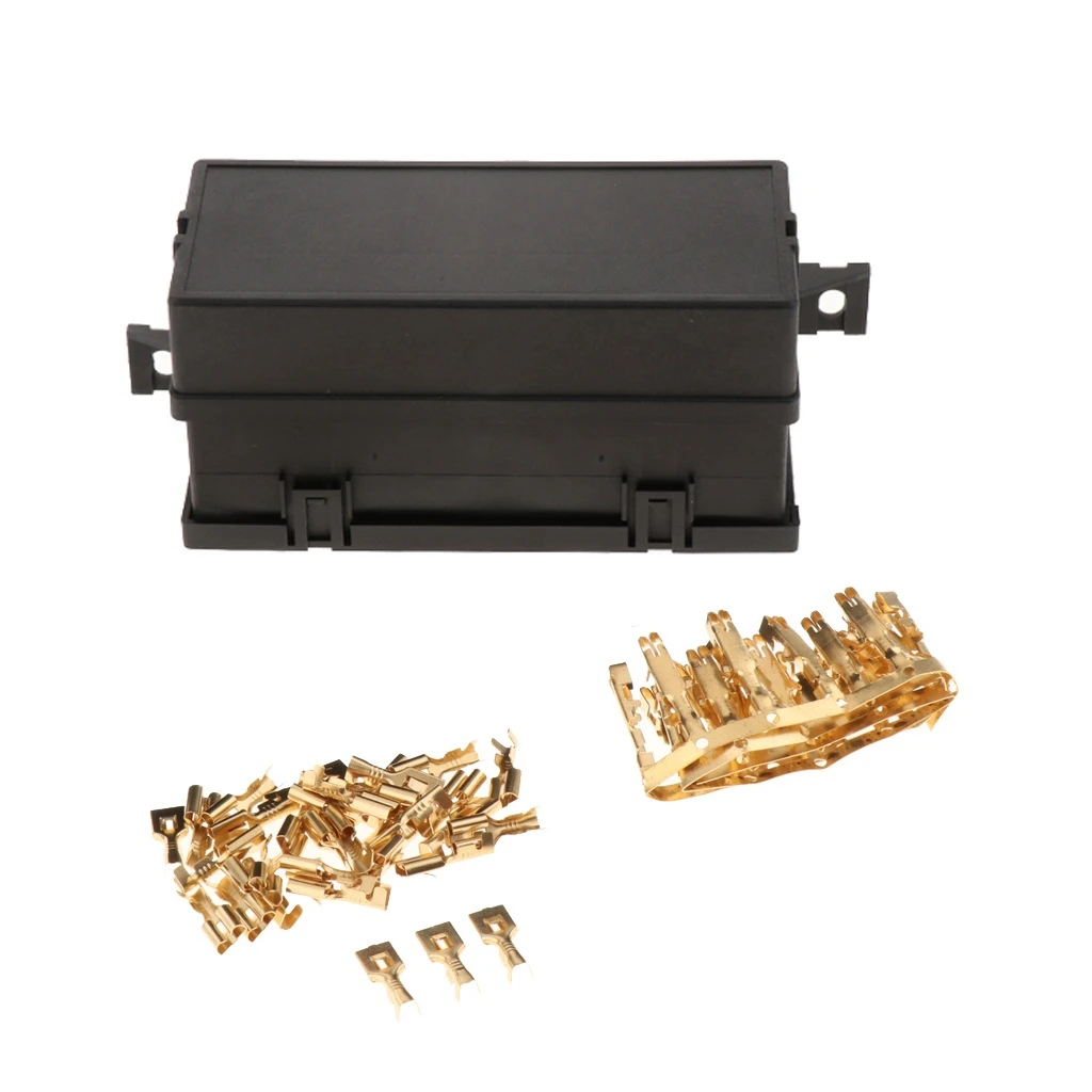 

Автомобильный 11-ходовой держатель предохранителя, релейный ящик с клеммами, реле, водонепроницаемые разъемы