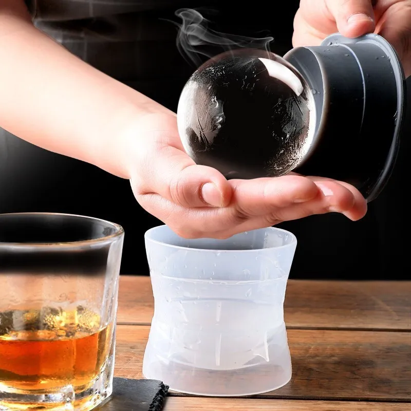 Ball Shape Ice Cube Maker DIY Ice Ball Maker Tray Silicone Mold Frozen Cube Tray Mold Bar Whiskey Tool
