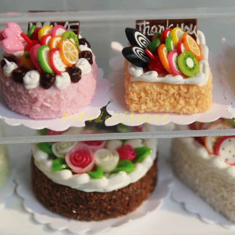 Pretend Food Toys 1/12 Scale Dollhouse Miniature Cake Pretend Play Kitchen Mini Dessert Food for Blyth BJD Doll Accessories pretend kitchen toys,kitchen toys,doll house toys