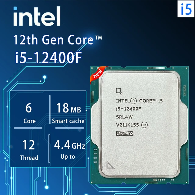 matériel Informatique Core I5-12400 I5 12400 2.5 GHz 6-Core 12-Thread CPU  Processor 10NM L3 = 18M 65W LGA 1700 Nouveau mais sans Refroidisseur  Durable : : Informatique