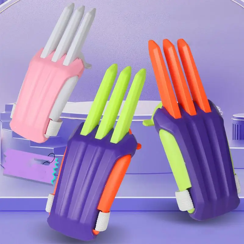 3D Printed Gravity Claw Knife Toy Stress Relief Telescopic Claw Fidget Gripper Sensory Toys Quick Push Card Gravity Knife fidget toys,anti stress toys