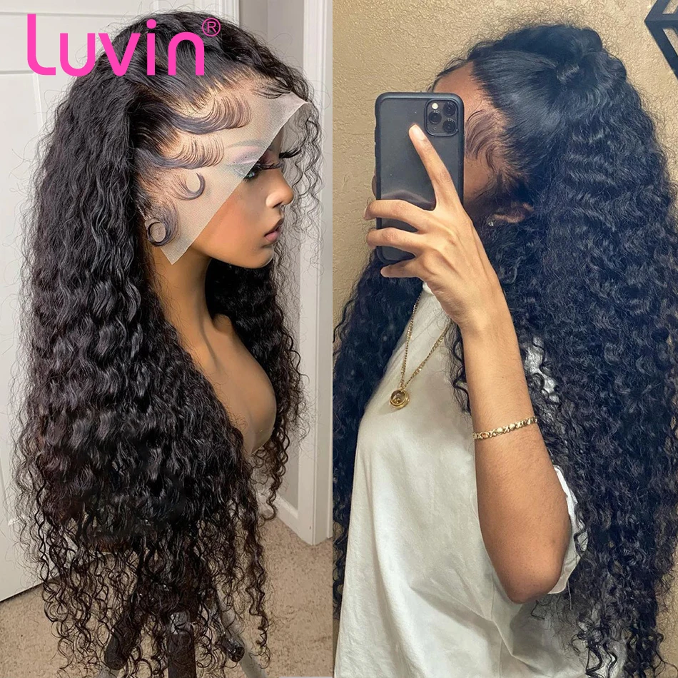 Luvin 250 Density 13x4 13x6 Lace Human Hair Wigs for Wom...